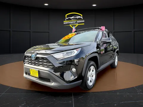 Black 2019 TOYOTA RAV4 XLE for sale in Valparaiso, IN