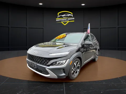 Black 2022 HYUNDAI KONA LIMITED for sale in Valparaiso, IN