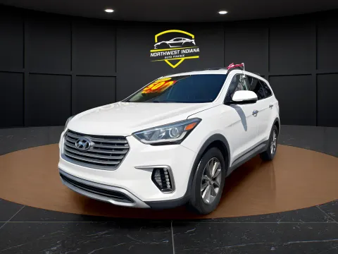 White 2017 HYUNDAI SANTA FE SE PREMIUM for sale in Valparaiso, IN
