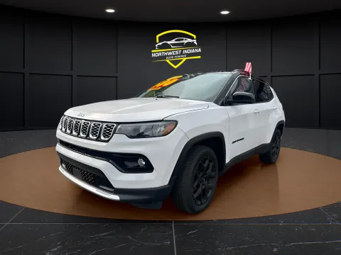 White 2024 JEEP COMPASS LIMITED for sale in Valparaiso, IN