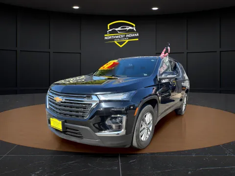Black 2023 CHEVROLET TRAVERSE LT CLOTH for sale in Valparaiso, IN
