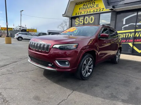 Red 2019 Jeep Cherokee Overland for sale in Valparaiso, IN