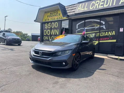 Gray 2020 Honda Civic Sedan Sport for sale in Valparaiso, IN