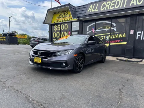 Gray 2020 Honda Civic Sedan Sport for sale in Valparaiso, IN