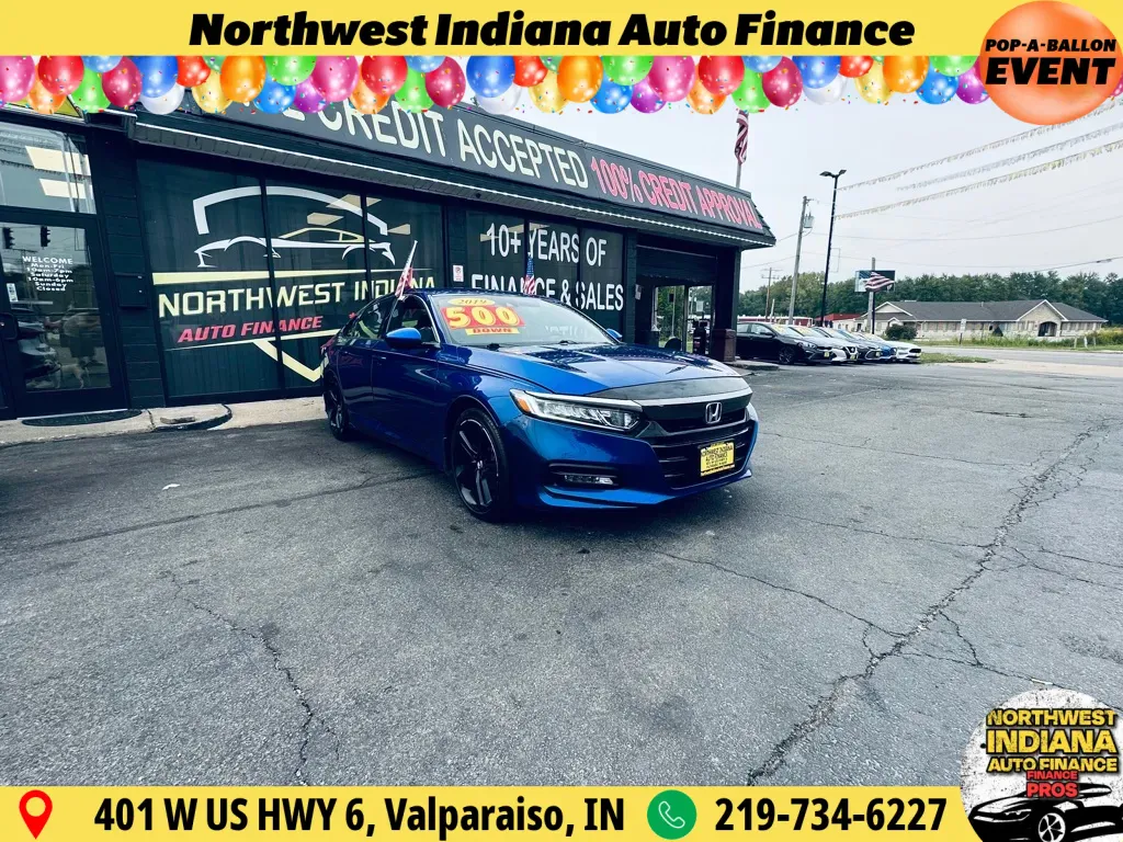 Blue 2019 HONDA ACCORD SPORT for sale in Valparaiso, IN