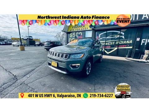 Gray 2021 JEEP COMPASS LIMITED for sale in Valparaiso, IN
