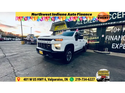 White 2022 CHEVROLET SILVERADO 2500 CUSTOM for sale in Valparaiso, IN