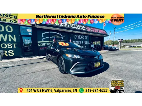 Black 2023 TOYOTA CAMRY LE for sale in Valparaiso, IN