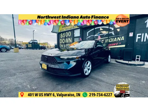 Black 2024 HONDA ACCORD LX for sale in Valparaiso, IN