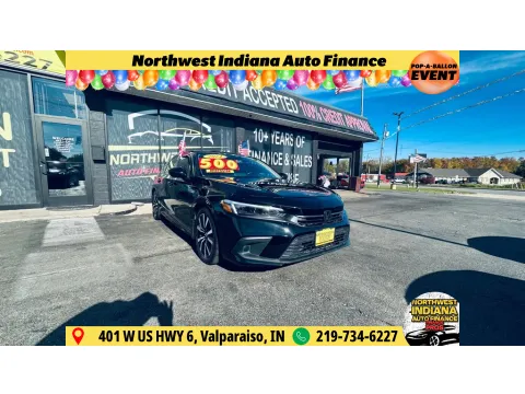 Black 2024 HONDA CIVIC EX for sale in Valparaiso, IN