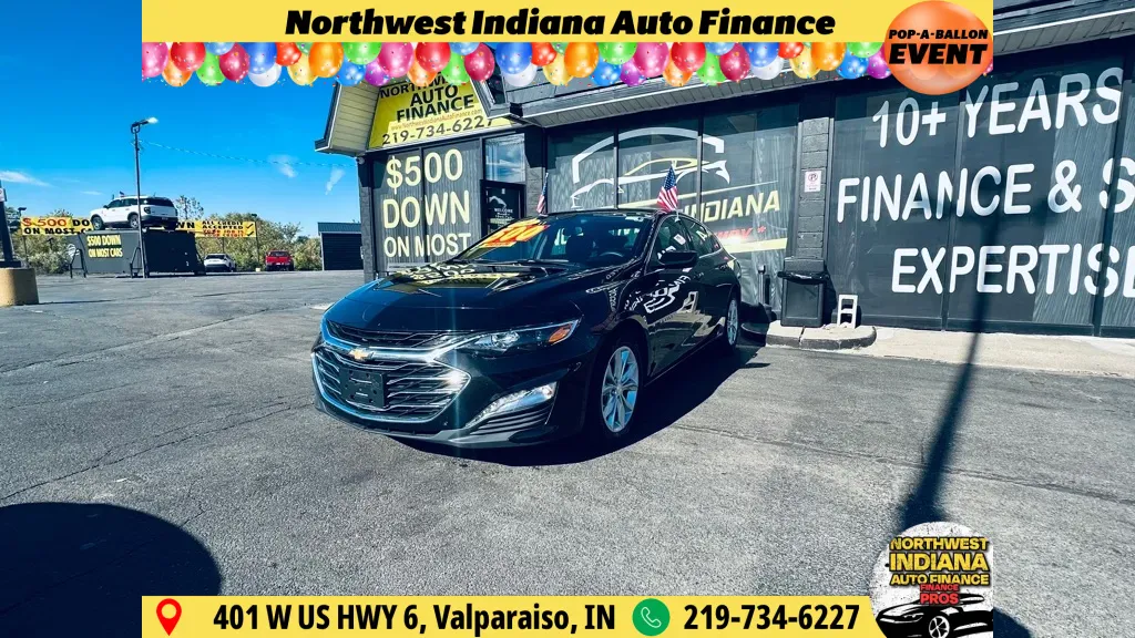 Black 2024 CHEVROLET MALIBU LT for sale in Valparaiso, IN