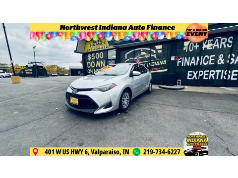 Silver 2017 TOYOTA COROLLA LE for sale in Valparaiso, IN