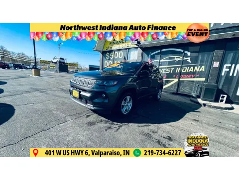 Gray 2022 JEEP COMPASS LATITUDE for sale in Valparaiso, IN