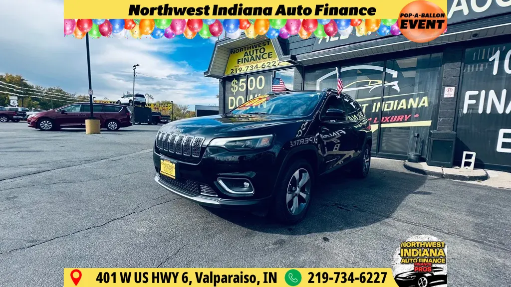 Black 2019 JEEP CHEROKEE LIMITED for sale in Valparaiso, IN