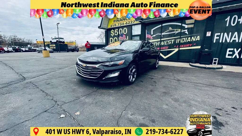Black 2024 CHEVROLET MALIBU LT for sale in Valparaiso, IN