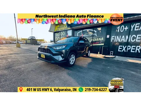 Gray 2021 TOYOTA RAV4 XLE for sale in Valparaiso, IN
