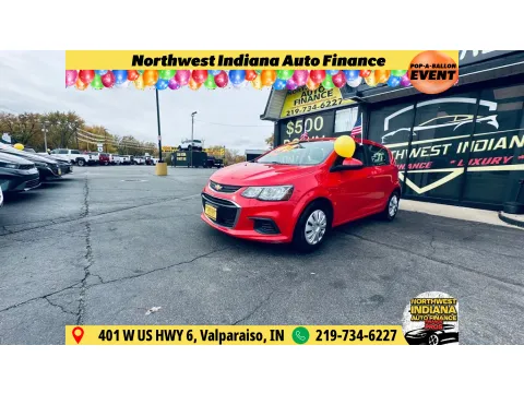 Red 2020 CHEVROLET SONIC LT for sale in Valparaiso, IN