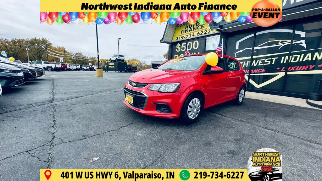 Red 2020 CHEVROLET SONIC LT for sale in Valparaiso, IN