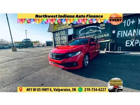 Red 2021 HONDA CIVIC SPORT for sale in Valparaiso, IN