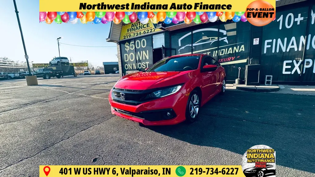 Red 2021 HONDA CIVIC SPORT for sale in Valparaiso, IN