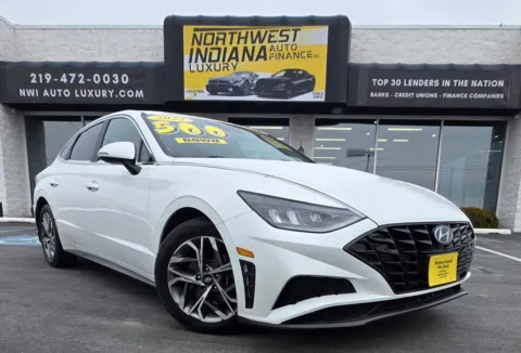 White 2022 HYUNDAI SONATA SEL for sale in Merrillville, IN