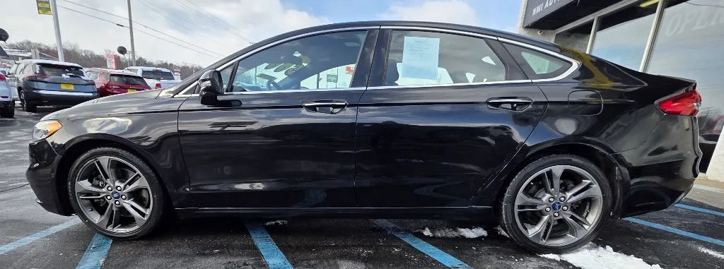 Black 2019 FORD FUSION V6 SPORT for sale in Merrillville, IN