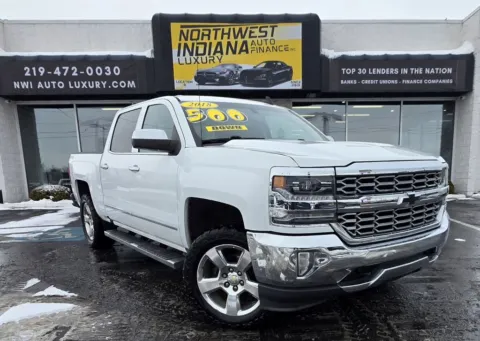 White 2018 CHEVROLET SILVERADO 1500 LTZ for sale in Merrillville, IN