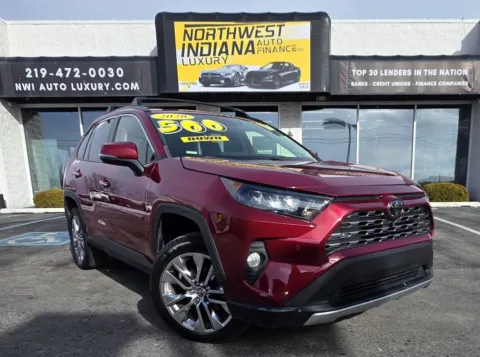 Red 2020 TOYOTA RAV4 LIMITED for sale in Merrillville, IN