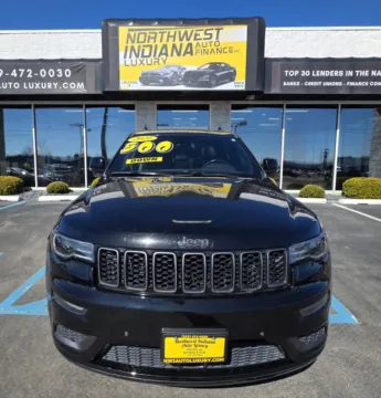 Black 2021 JEEP GRAND CHEROKEE HIGH ALTITUDE for sale in Merrillville, IN