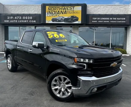 Black 2021 CHEVROLET SILVERADO 1500 LTZ for sale in Merrillville, IN