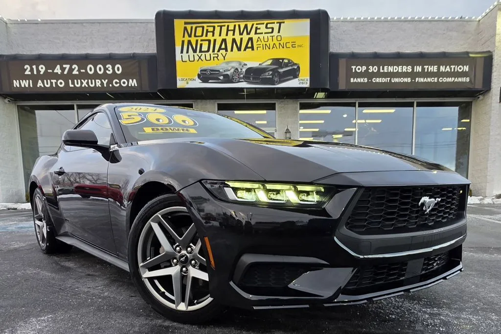 Gray 2024 FORD MUSTANG ECOBOOST for sale in Merrillville, IN