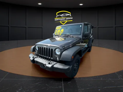 Gray 2018 JEEP WRANGLER JK UNL SPORT for sale in Merrillville, IN