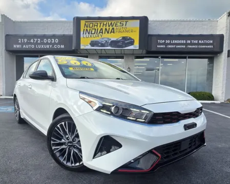 White 2022 KIA FORTE GT-LINE for sale in Merrillville, IN