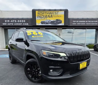 Black 2023 JEEP CHEROKEE ALTITUDE LUX for sale in Merrillville, IN