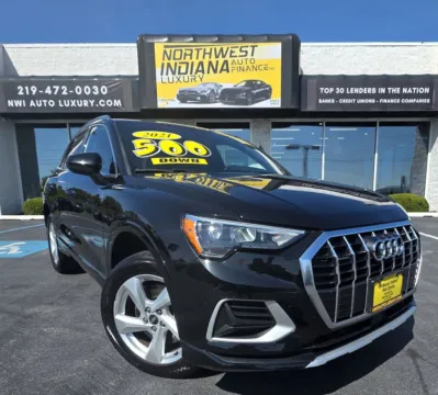 Black 2021 AUDI Q3 QUATTRO PREMIUM 40 TFSI for sale in Merrillville, IN