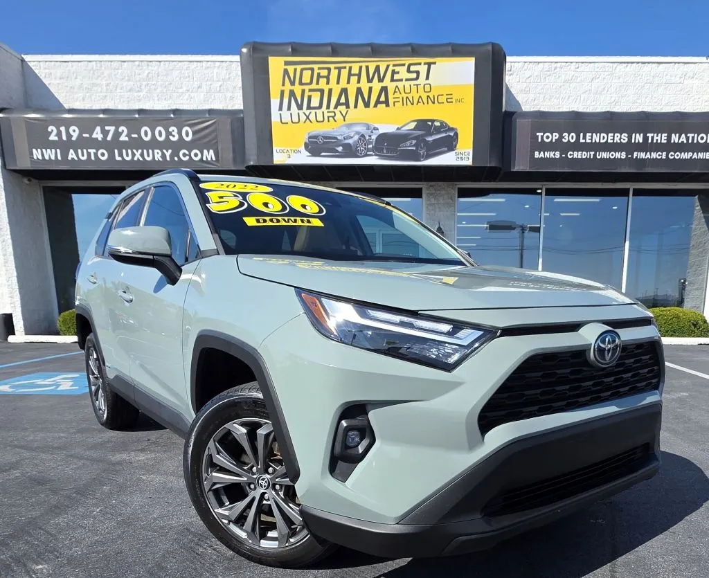 Gray 2022 TOYOTA RAV4 HYBRID XLE PREMIUM for sale in Merrillville, IN