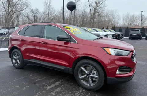 Red 2022 FORD EDGE SEL for sale in Schererville, IN