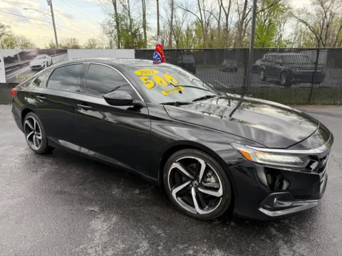 Black 2021 HONDA ACCORD SPORT for sale in Schererville, IN