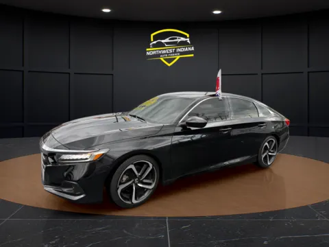 Black 2021 HONDA ACCORD SPORT for sale in Schererville, IN