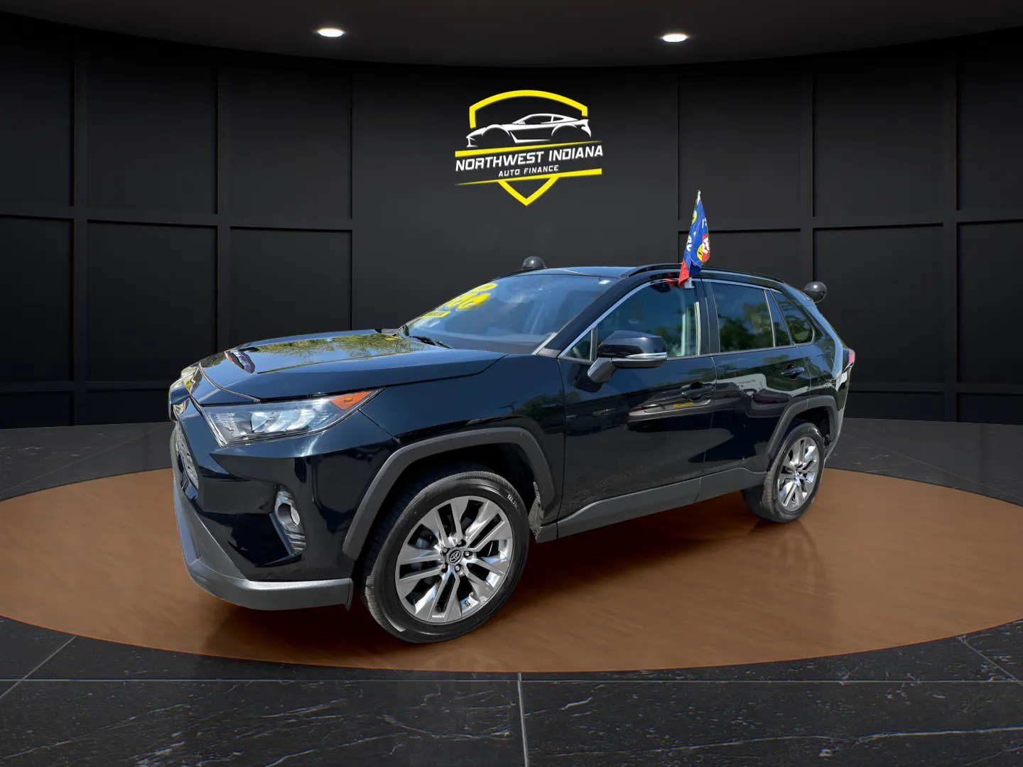 Black 2020 TOYOTA RAV4 XLE PREMIUM for sale in Schererville, IN