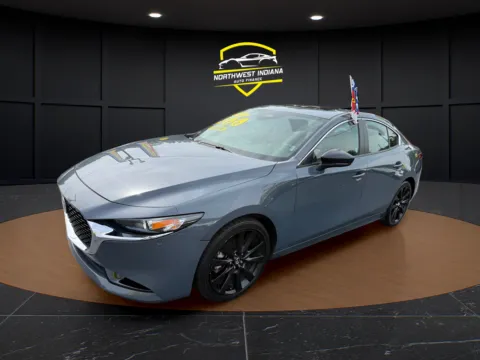 Gray 2025 MAZDA MAZDA3 SEDAN 2.5 S CARBON EDITION for sale in Schererville, IN