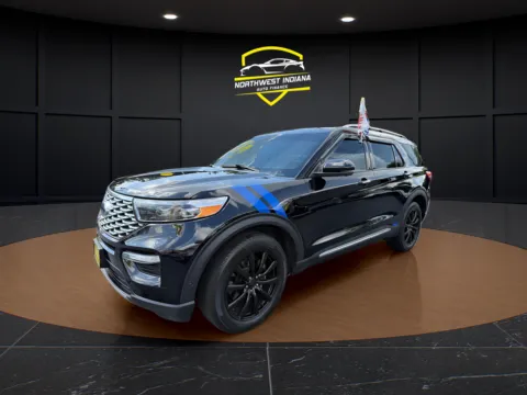 Black 2020 FORD EXPLORER PLATINUM for sale in Schererville, IN