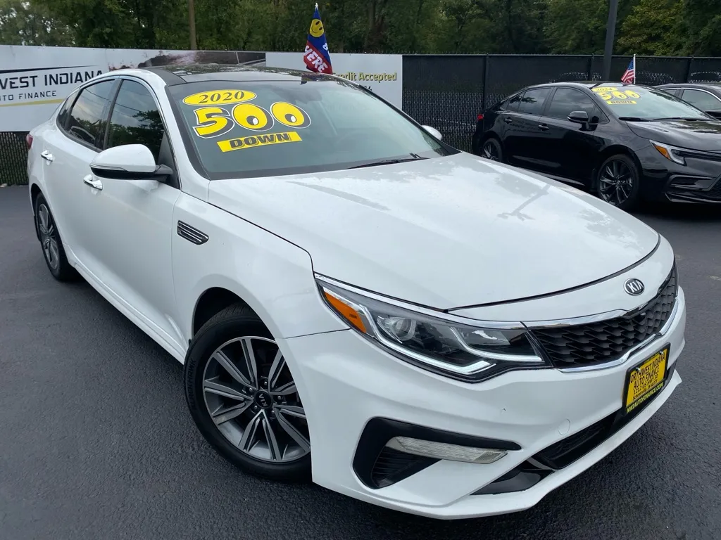 White 2020 KIA OPTIMA EX PREMIUM for sale in Schererville, IN