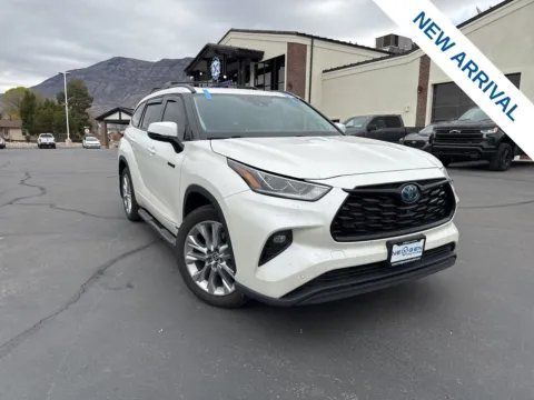White 2021 Toyota Highlander Hybrid Limited for sale in Lindon, UT