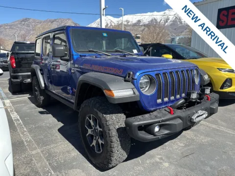 Blue 2019 Jeep Wrangler Unlimited Rubicon for sale in Lindon, UT