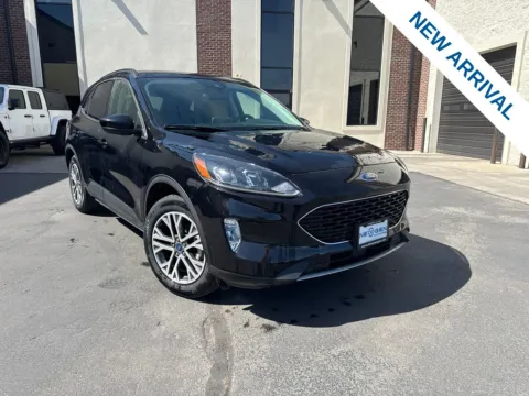 Black 2021 Ford Escape Hybrid SEL for sale in Lindon, UT