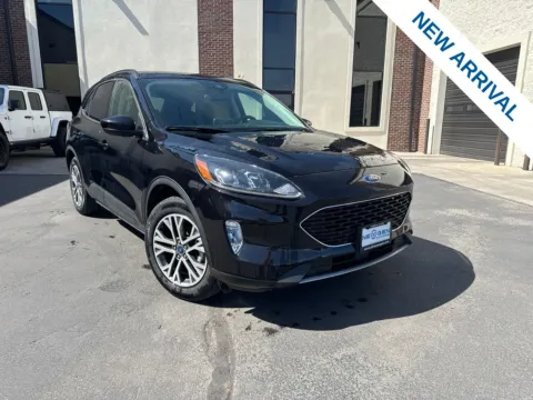 Black 2021 Ford Escape Hybrid SEL for sale in Lindon, UT