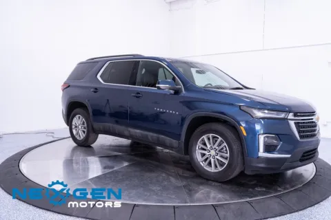 Blue 2023 Chevrolet Traverse LT Leather for sale in Orem, UT