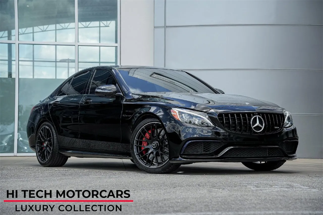 Black 2017 Mercedes-Benz C-Class AMG C 63 S for sale in Austin, TX