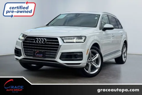 White 2019 Audi Q7 55 Premium for sale in Morrisville, PA